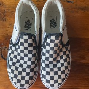Checkerboard Vans LIKE NEW kids